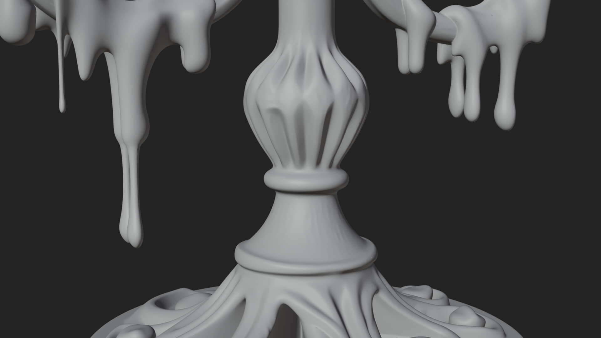 Skull Candle Holder Ornament Design 2 3D Print Model 3D Model