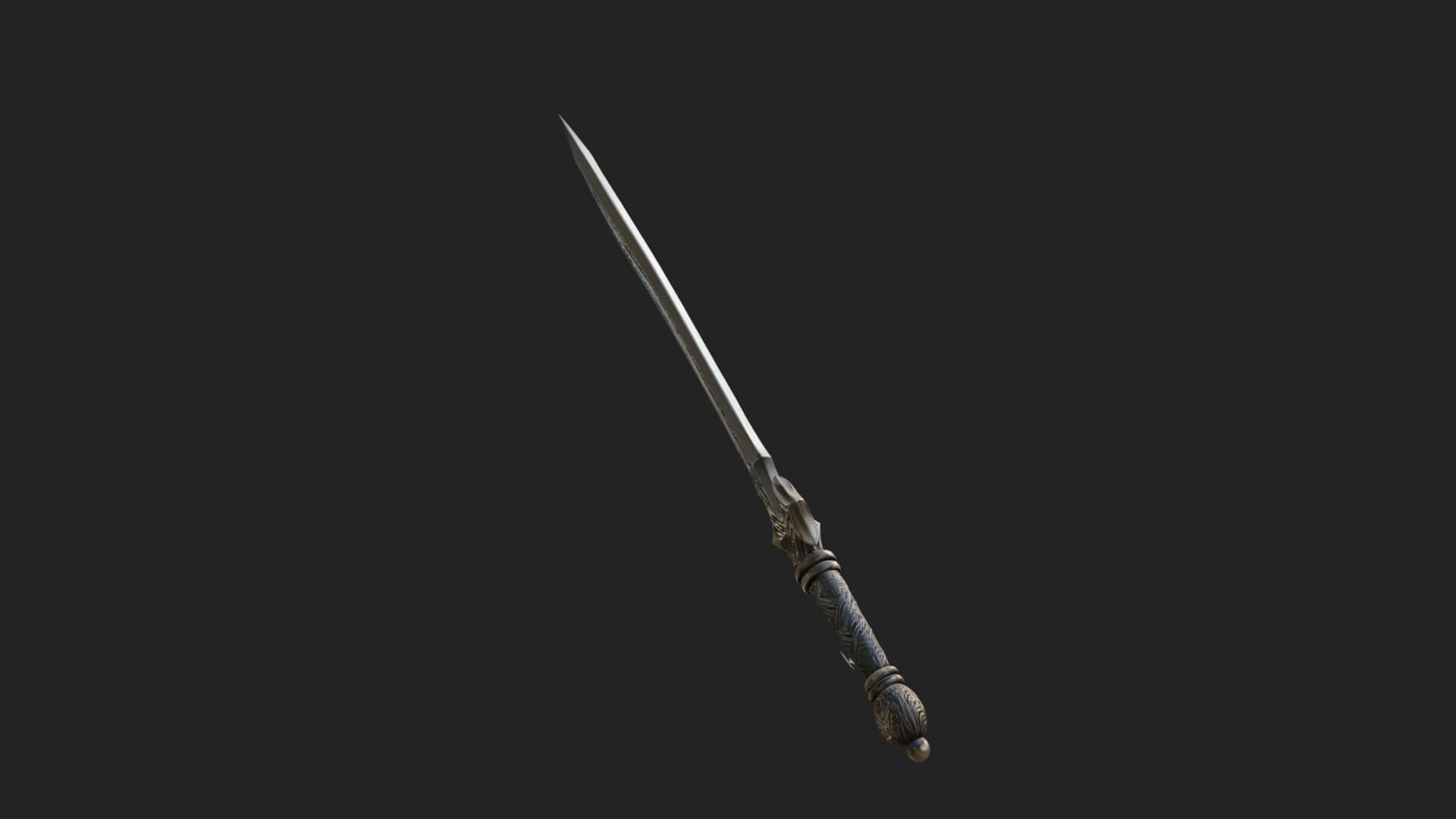 Slim Rapier Blade Model Design 1 3D Print Model 3D Model