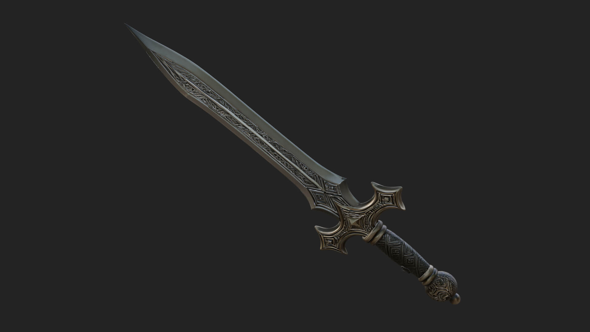 Slim Rapier Blade Model Design 1 3D Print Model 3D Model