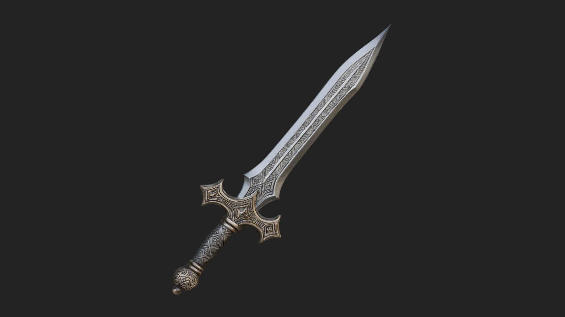Slim Rapier Blade Model Design 1 3D Print Model 3D Model
