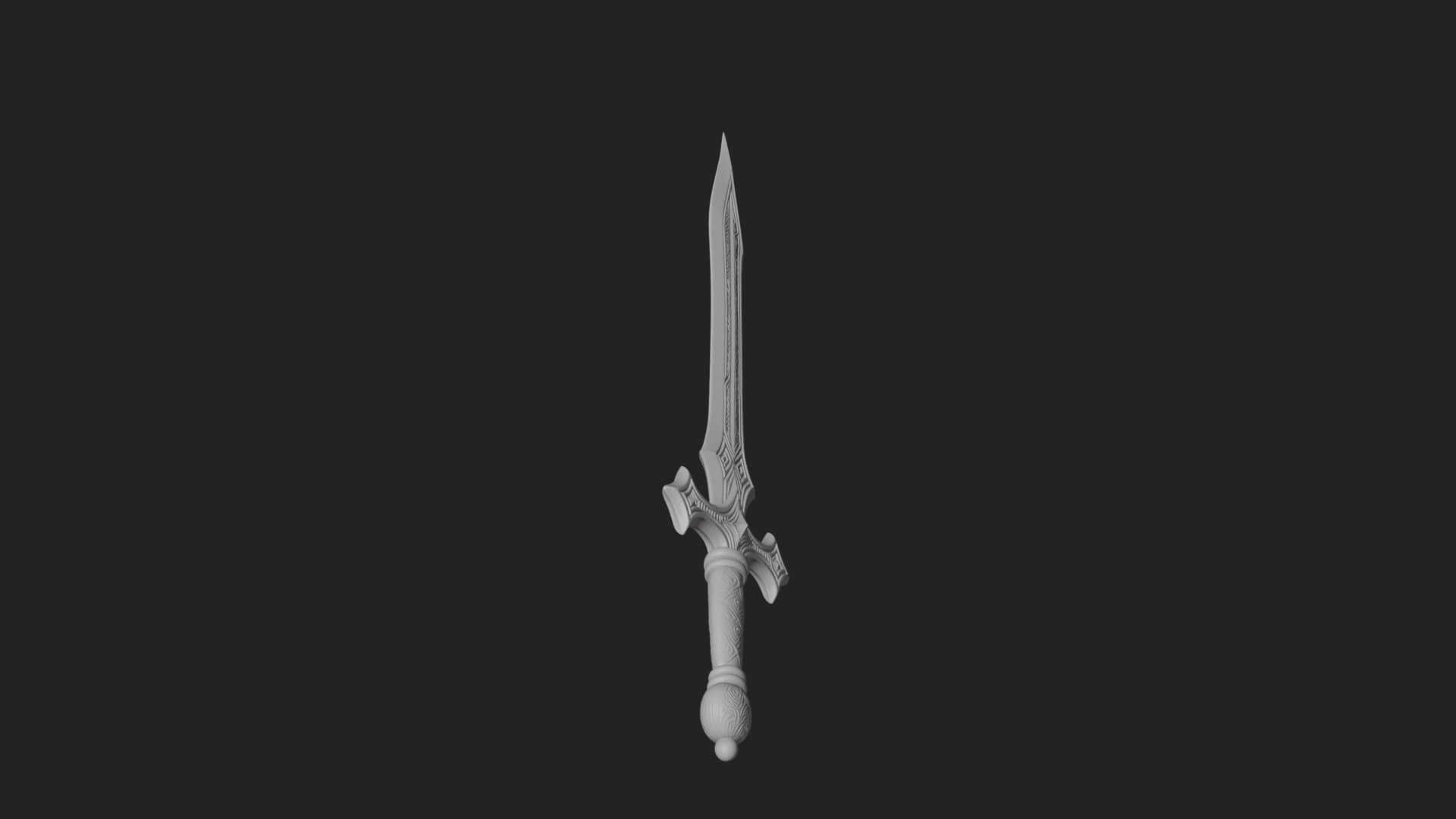 Slim Rapier Blade Model Design 1 3D Print Model 3D Model