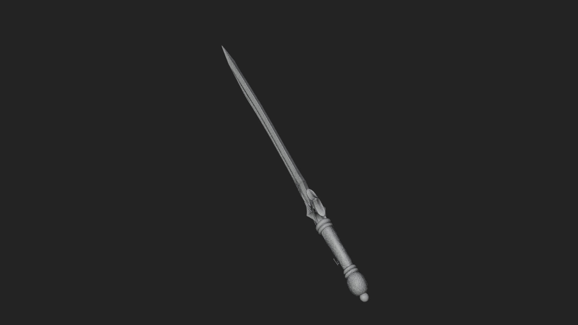 Slim Rapier Blade Model Design 1 3D Print Model 3D Model