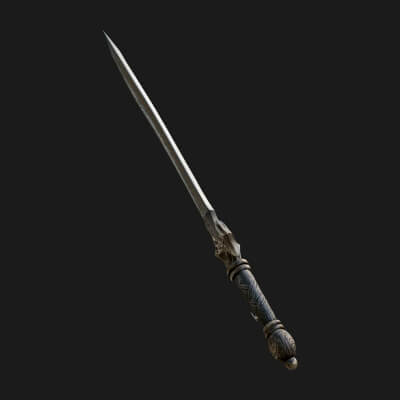 Slim Rapier Blade Model Design 1 3D Print Model