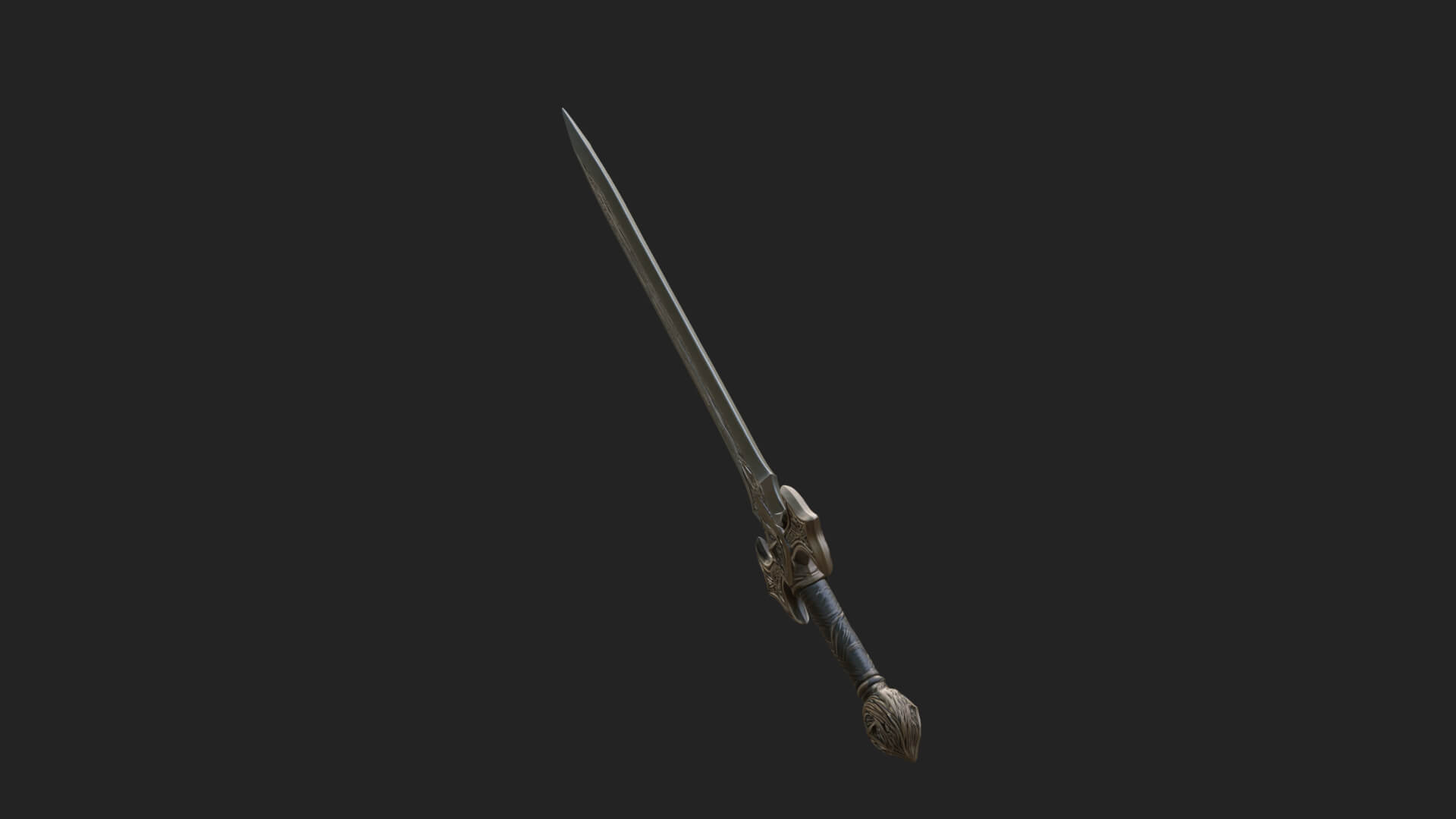 Slim Rapier Blade Model Design 2 3D Print Model 3D Model