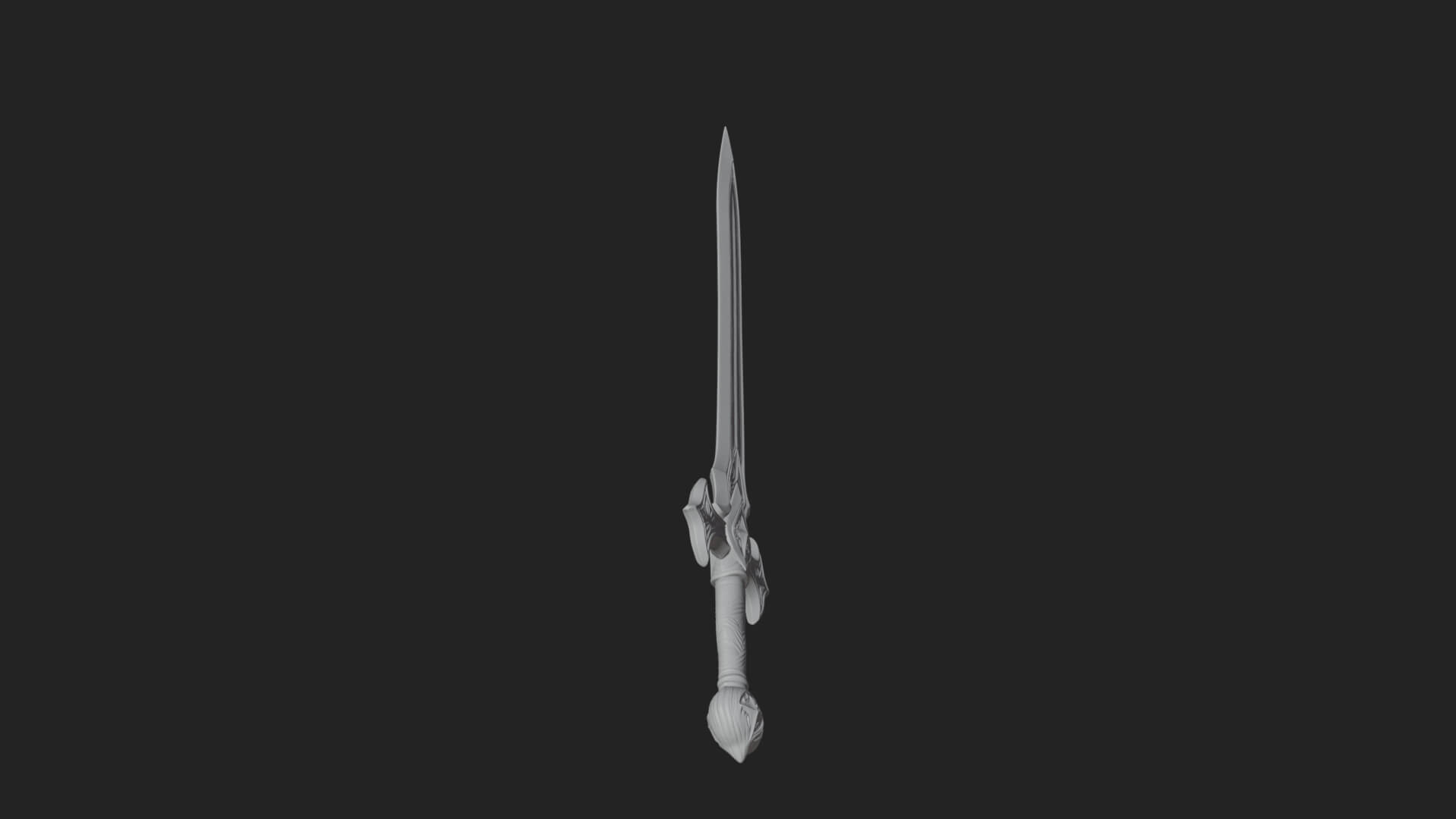 Slim Rapier Blade Model Design 2 3D Print Model 3D Model