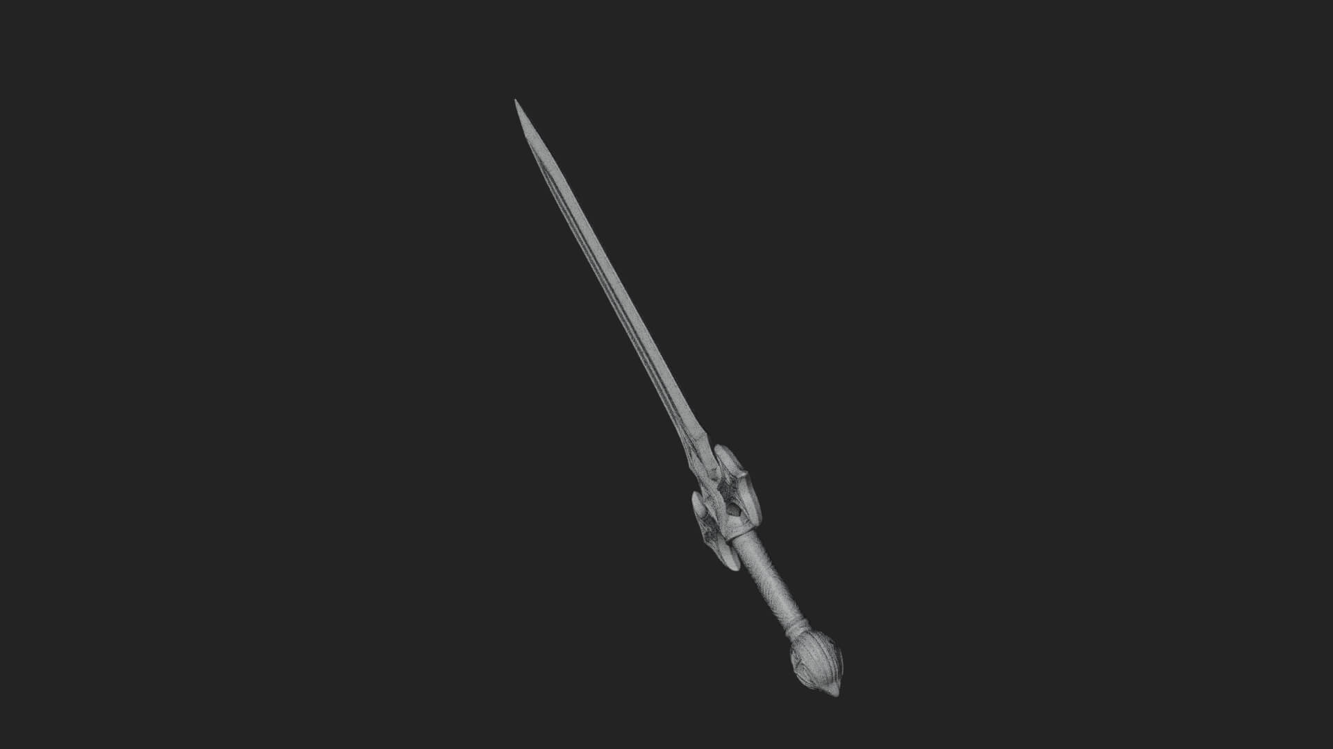 Slim Rapier Blade Model Design 2 3D Print Model 3D Model