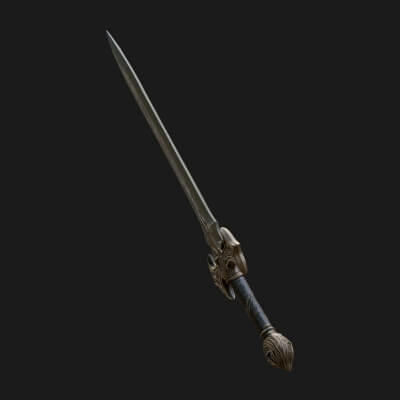 Slim Rapier Blade Model Design 2 3D Print Model