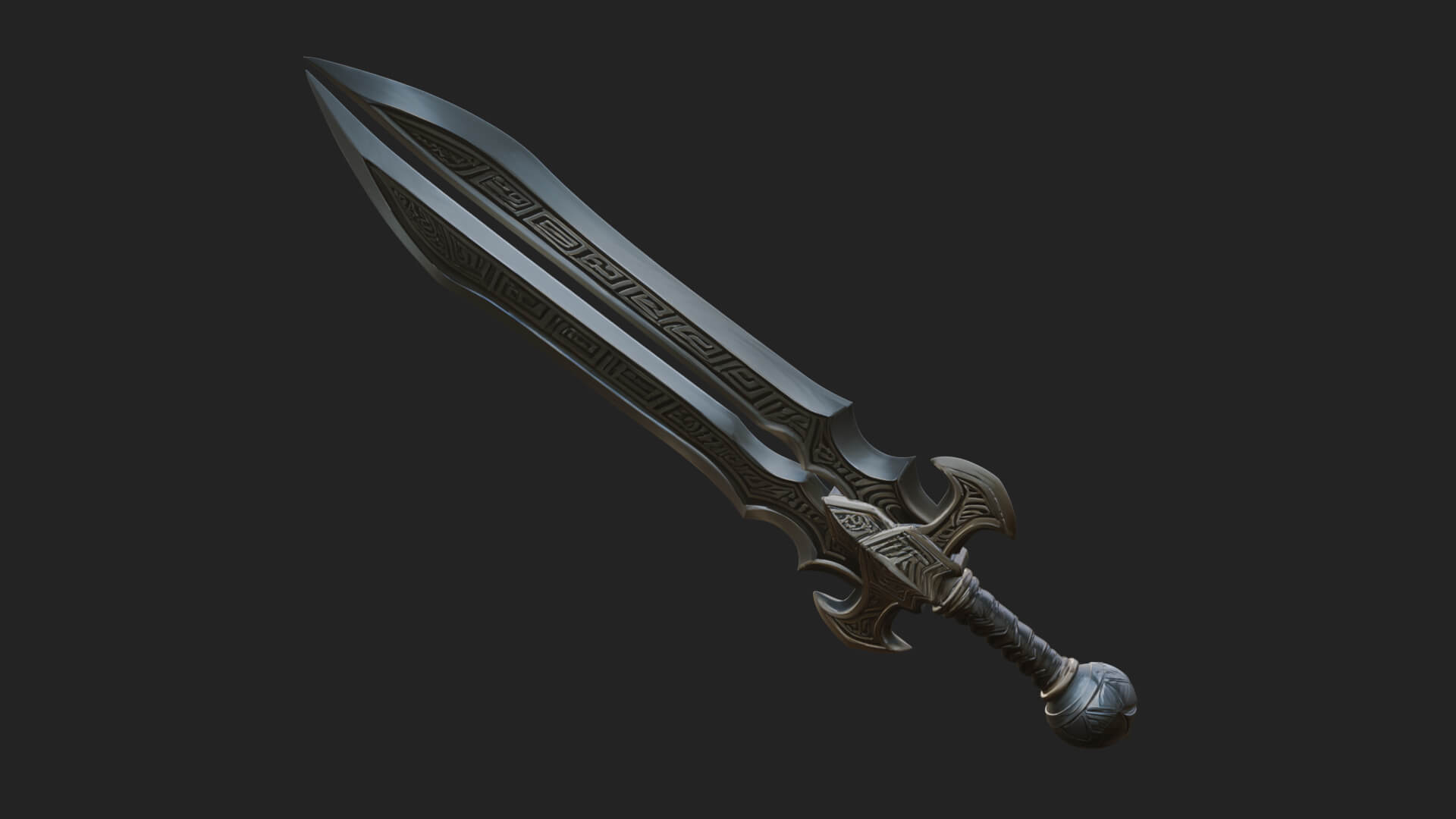 Slim Rapier Blade Model Design 3 3D Print Model 3D Model