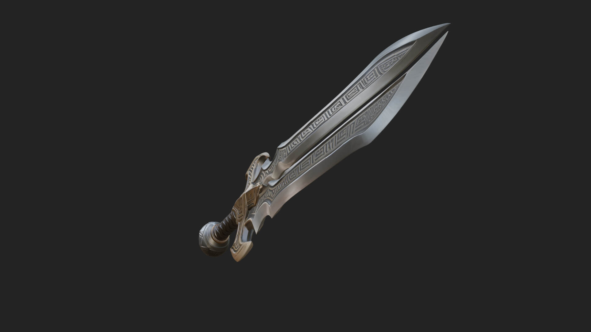 Slim Rapier Blade Model Design 3 3D Print Model 3D Model