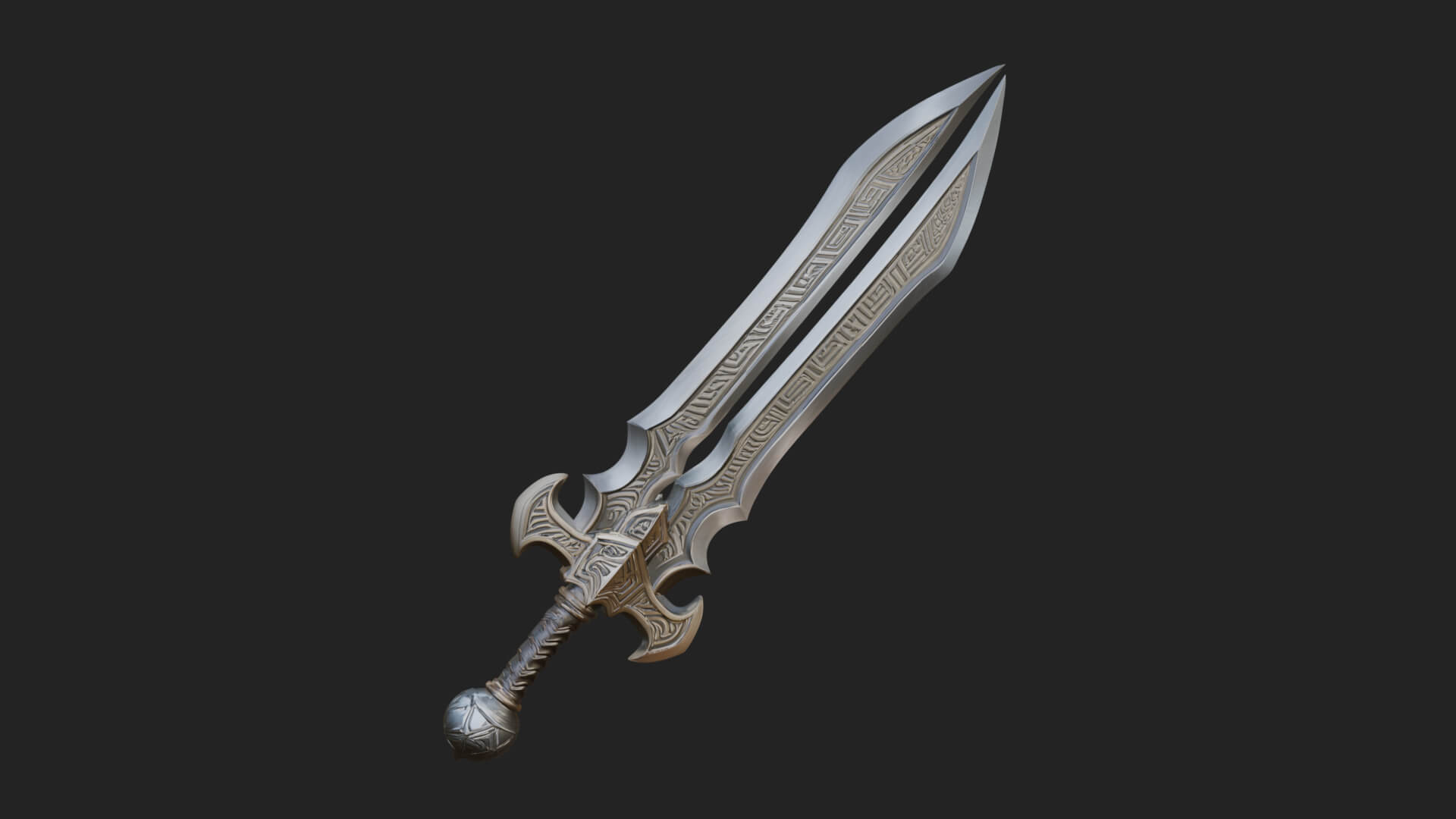 Slim Rapier Blade Model Design 3 3D Print Model 3D Model