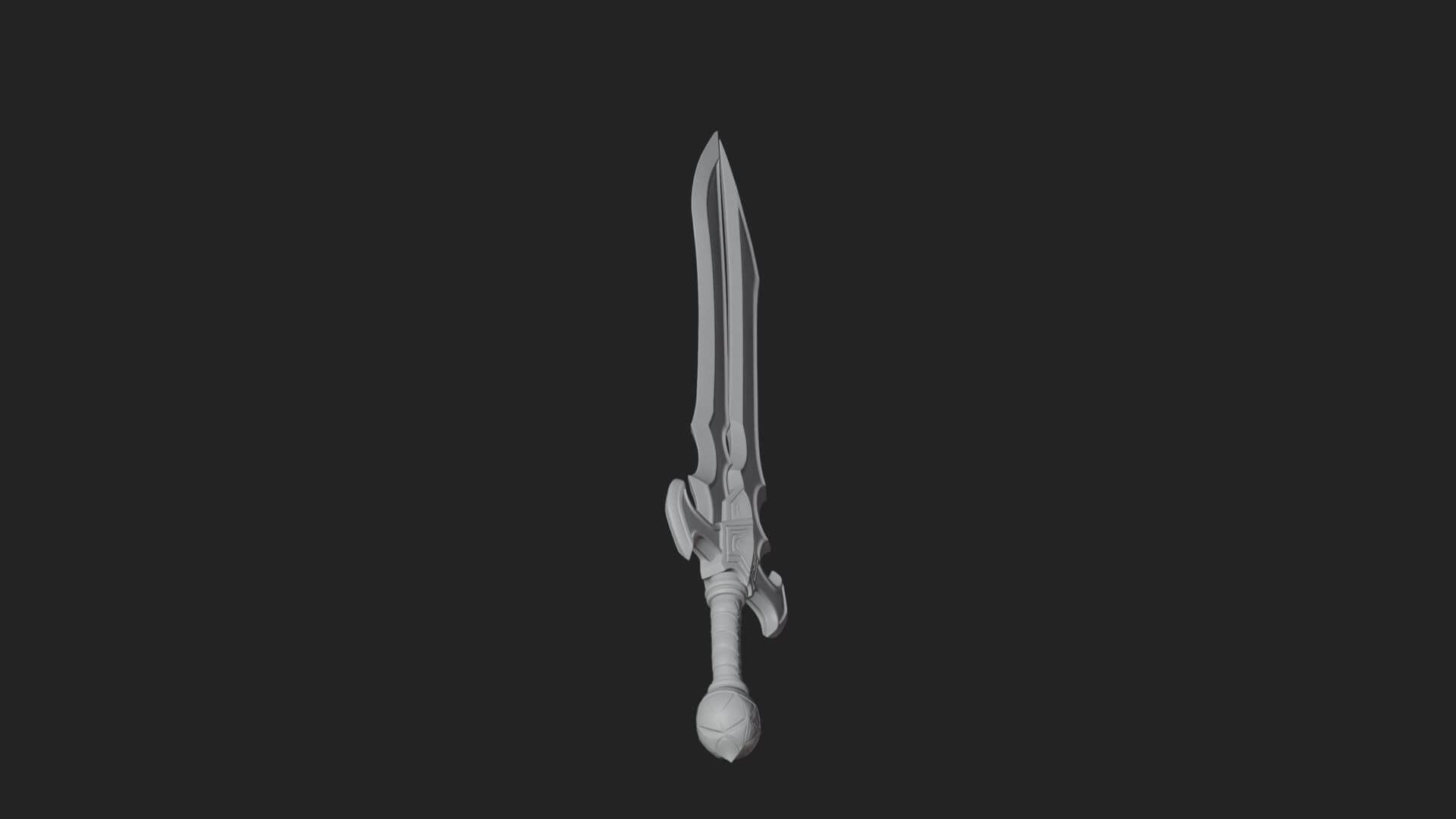 Slim Rapier Blade Model Design 3 3D Print Model 3D Model