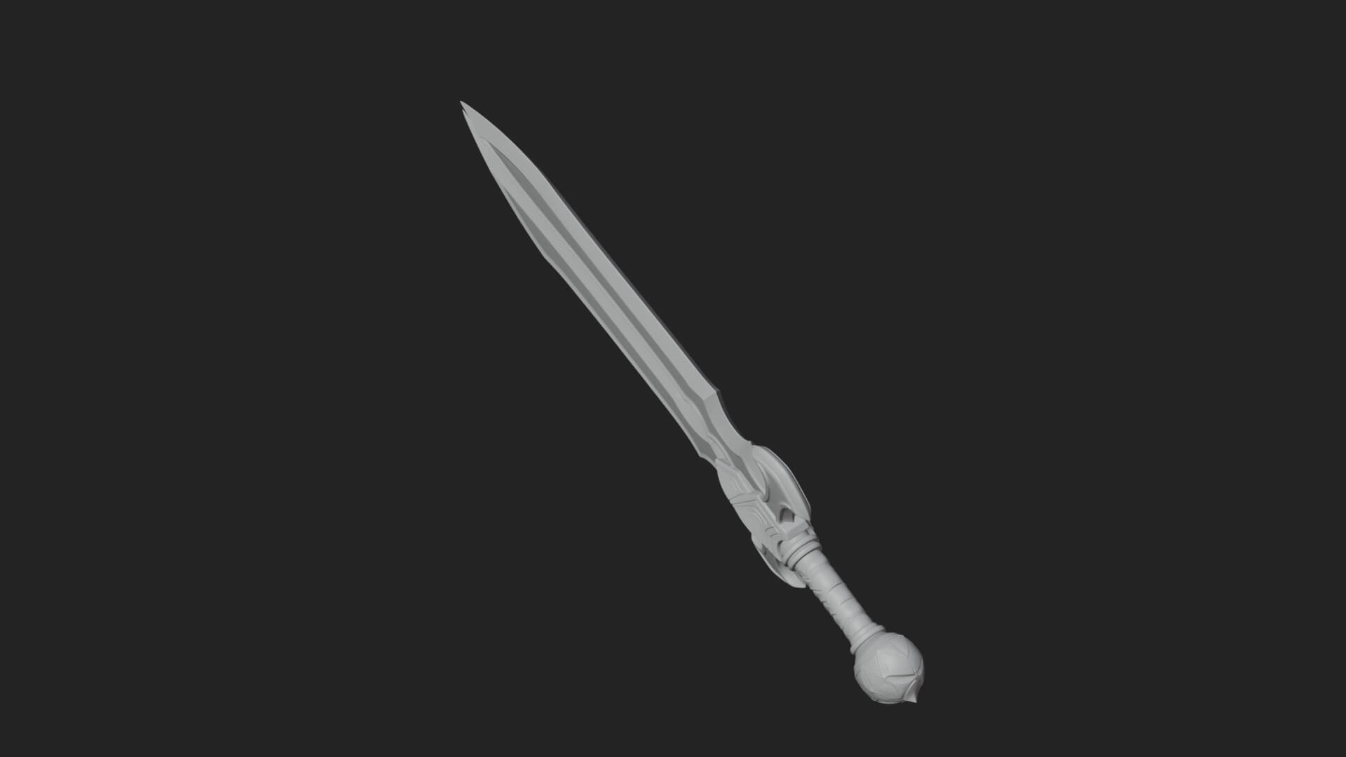 Slim Rapier Blade Model Design 3 3D Print Model 3D Model