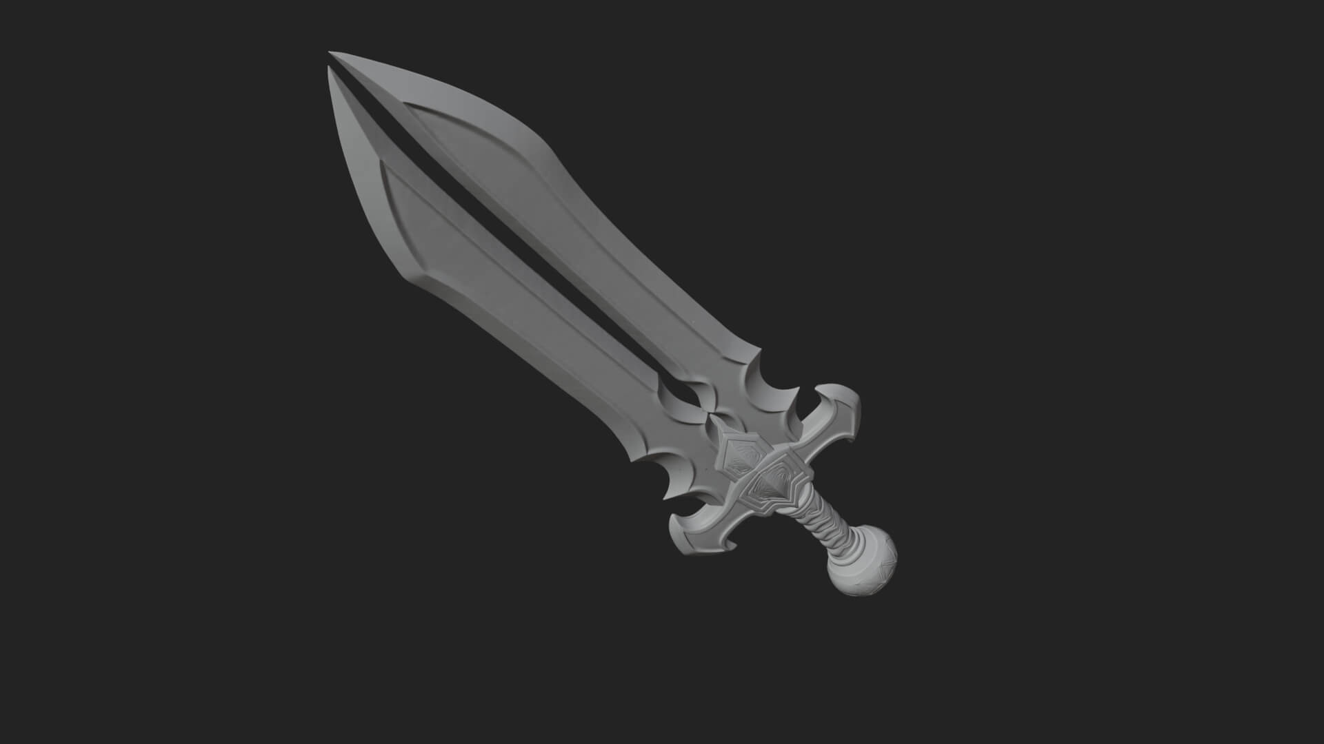 Slim Rapier Blade Model Design 3 3D Print Model 3D Model