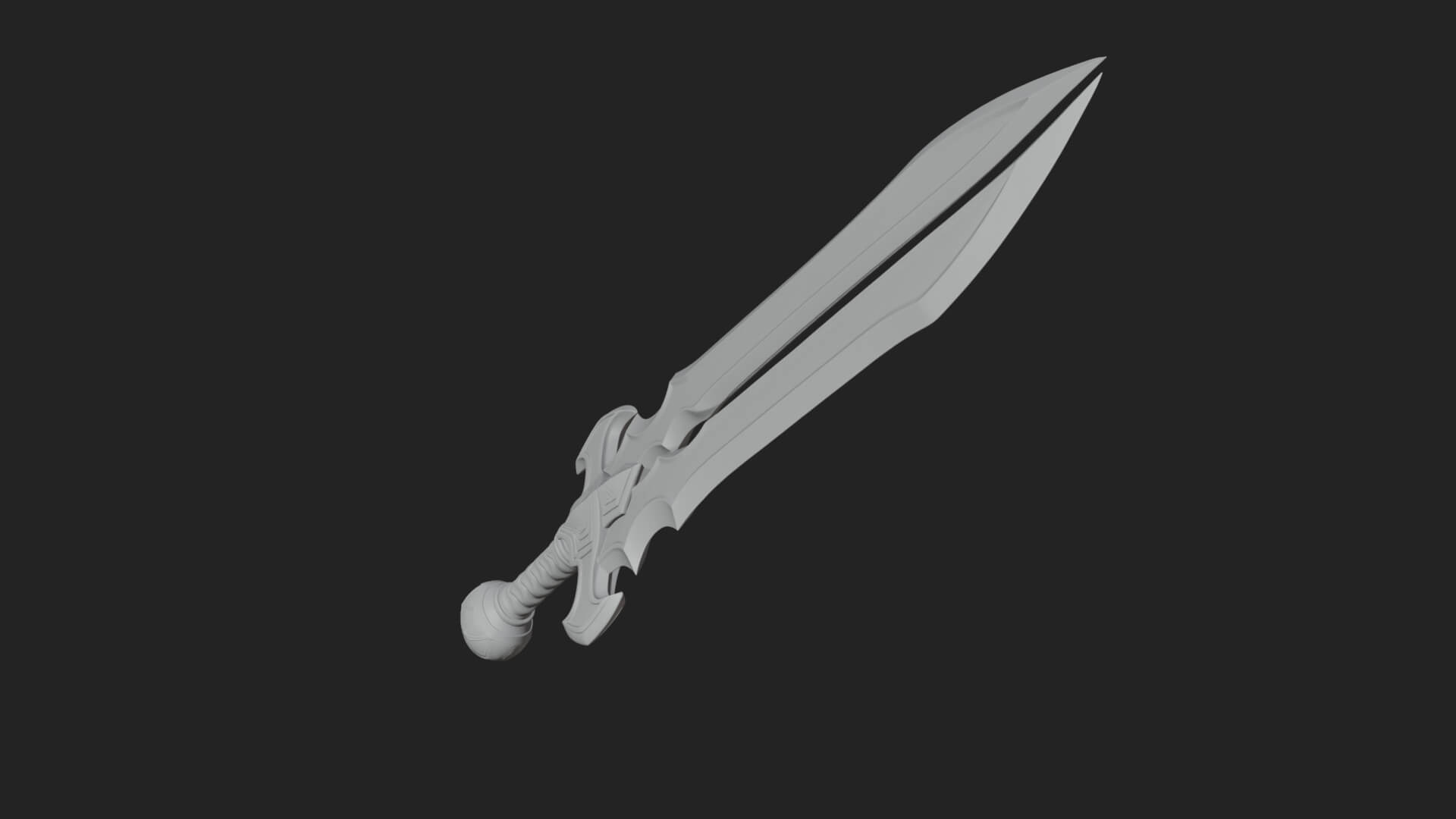 Slim Rapier Blade Model Design 3 3D Print Model 3D Model