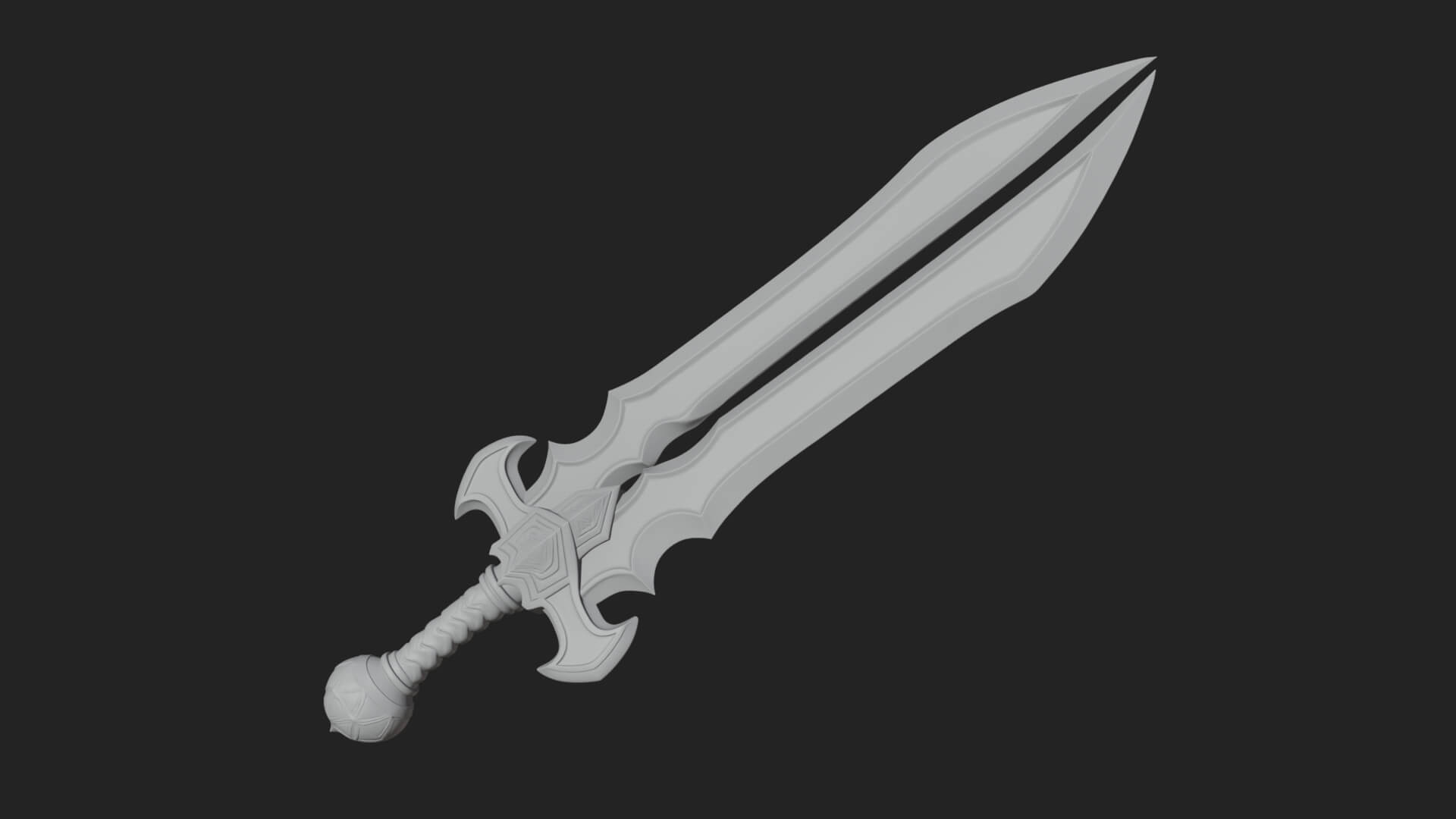 Slim Rapier Blade Model Design 3 3D Print Model 3D Model