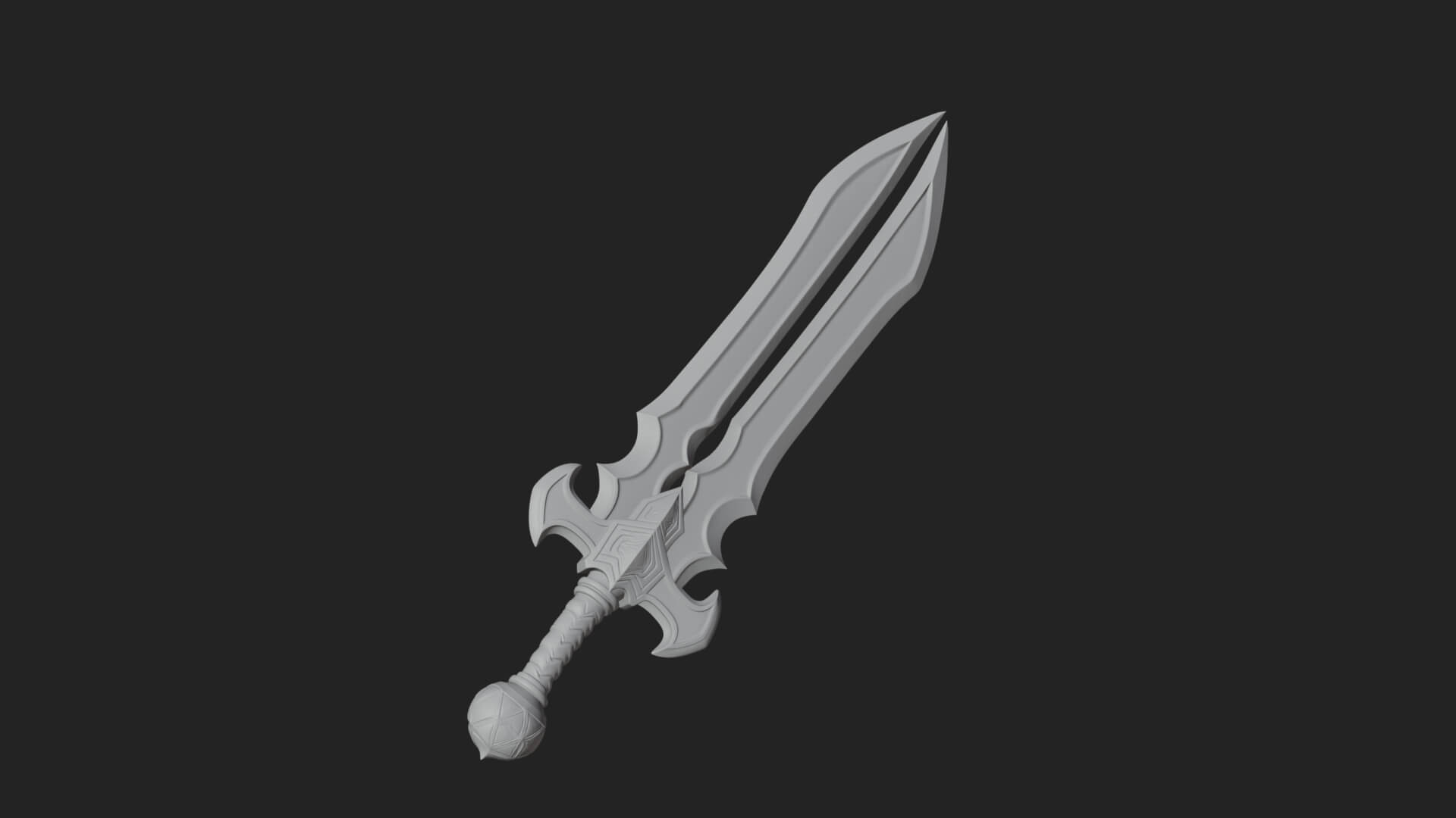 Slim Rapier Blade Model Design 3 3D Print Model 3D Model