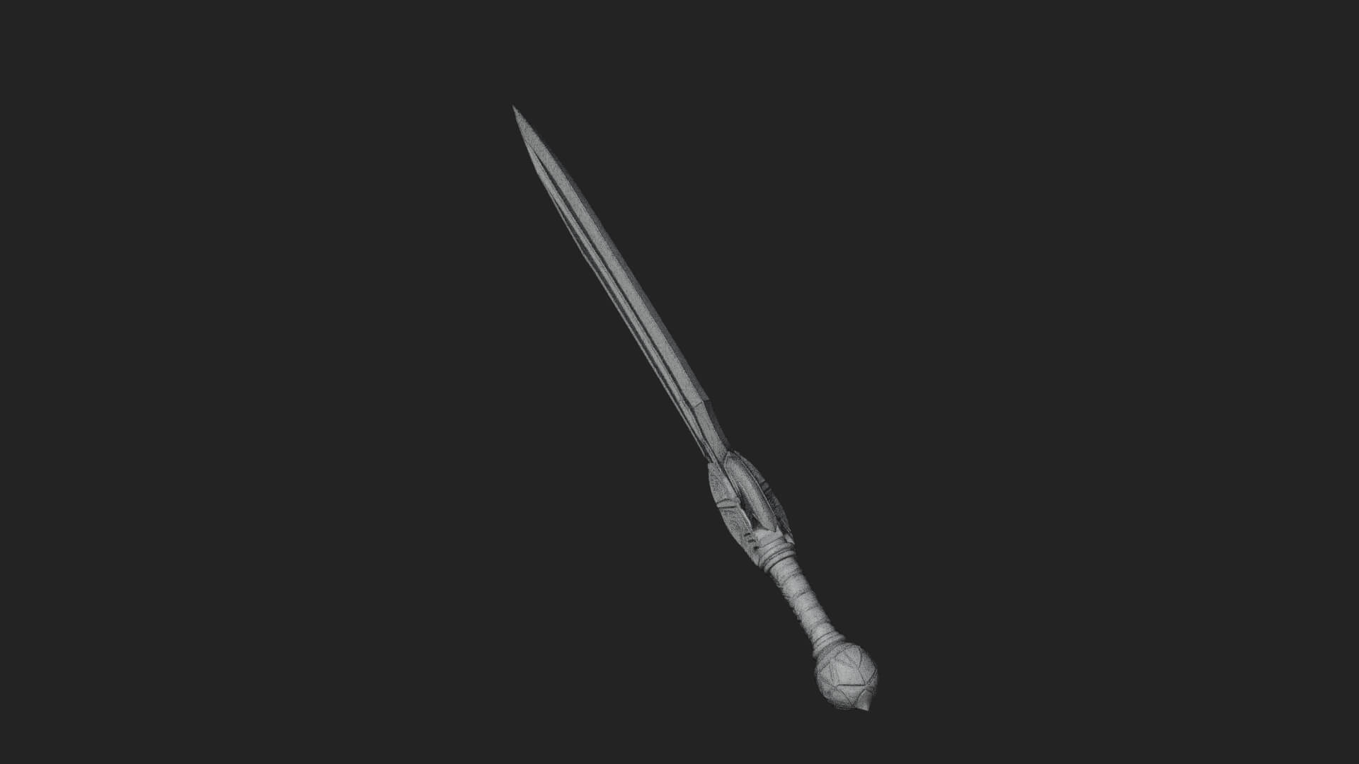 Slim Rapier Blade Model Design 3 3D Print Model 3D Model