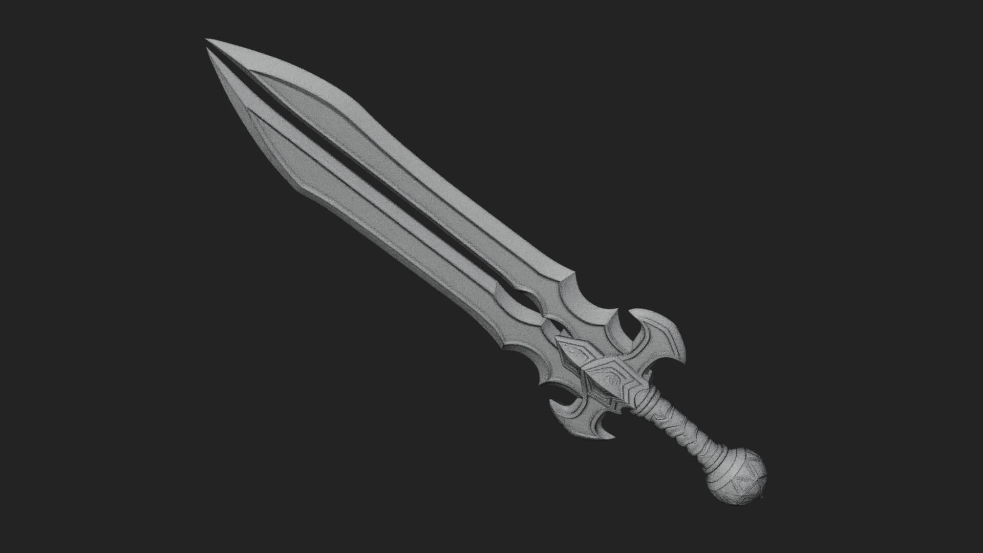 Slim Rapier Blade Model Design 3 3D Print Model 3D Model