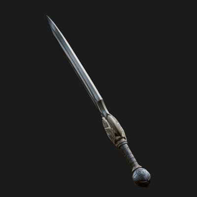 Slim Rapier Blade Model Design 3 3D Print Model