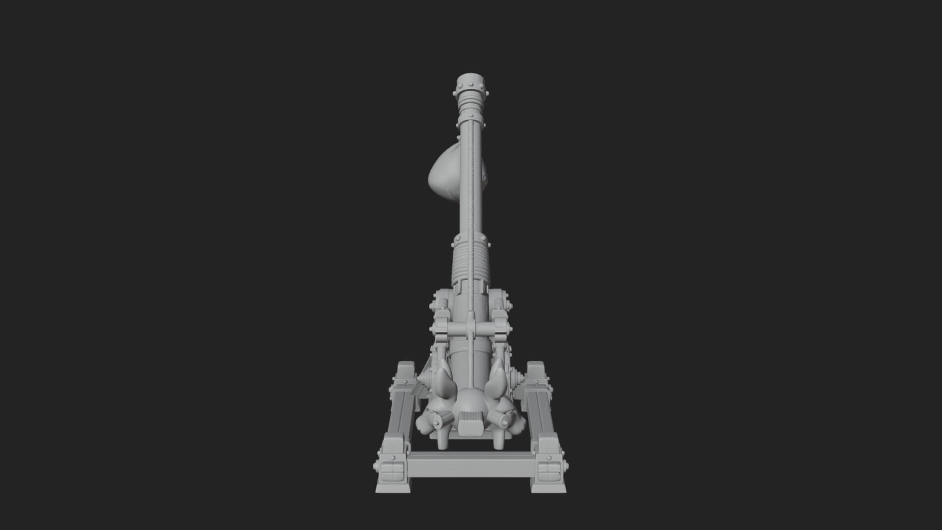 Sling Pouch Trebuchet Model Design 2 3D Print Model 3D Model