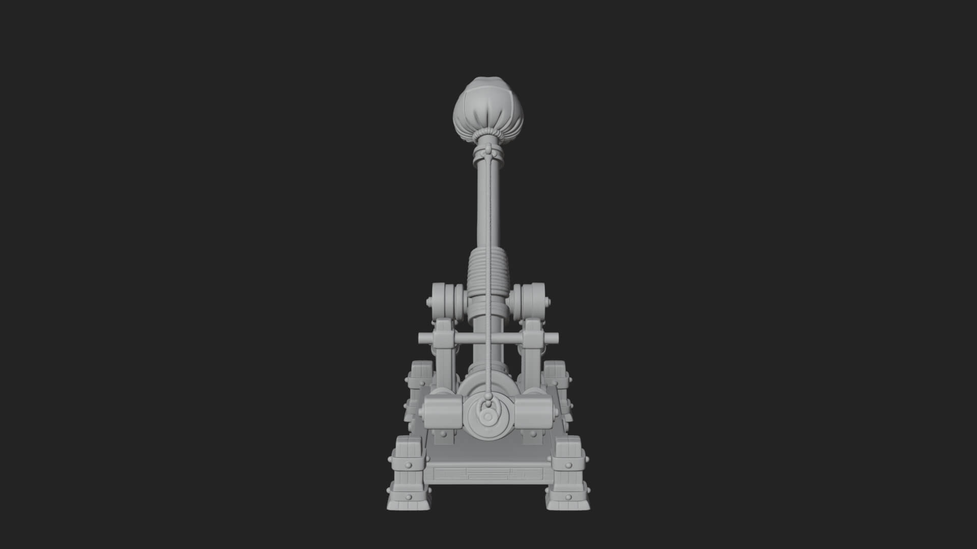 Sling Pouch Trebuchet Model Design 3 3D Print Model 3D Model