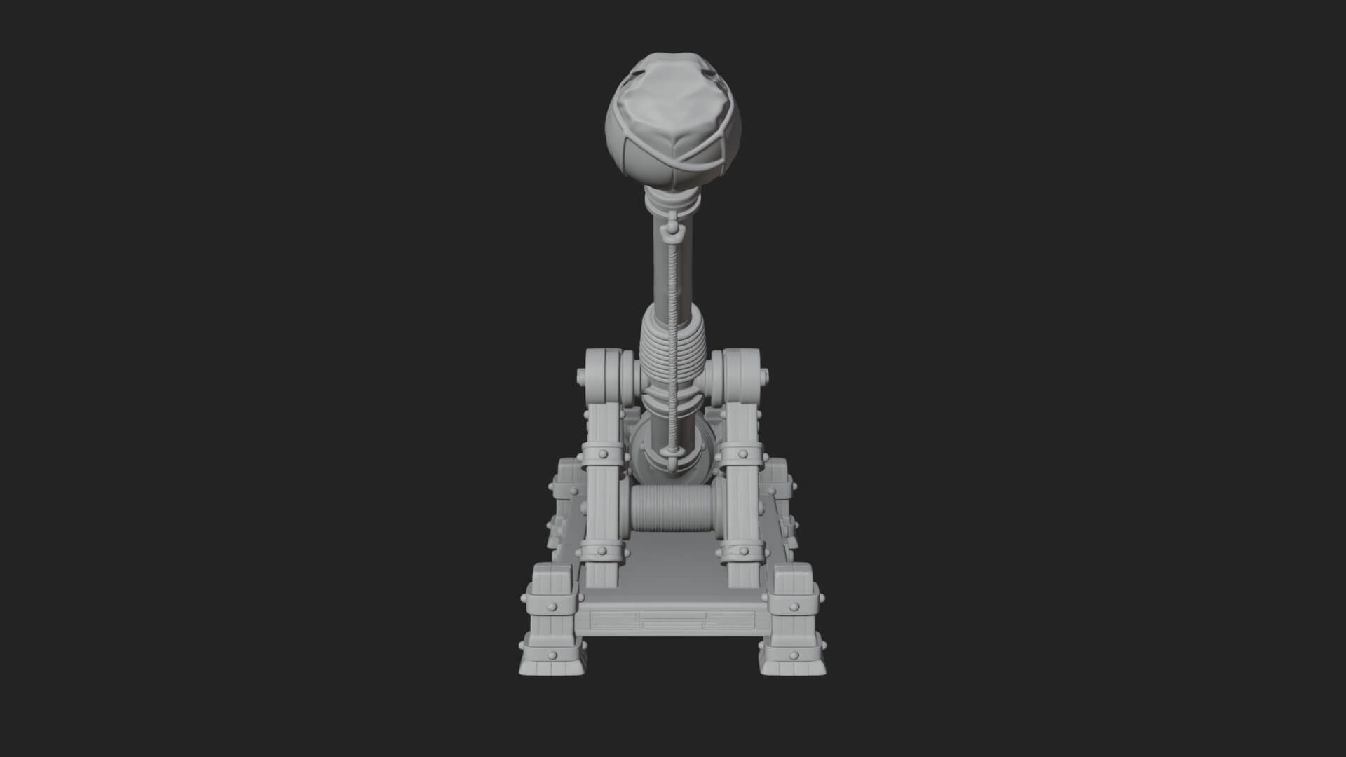 Sling Pouch Trebuchet Model Design 3 3D Print Model 3D Model