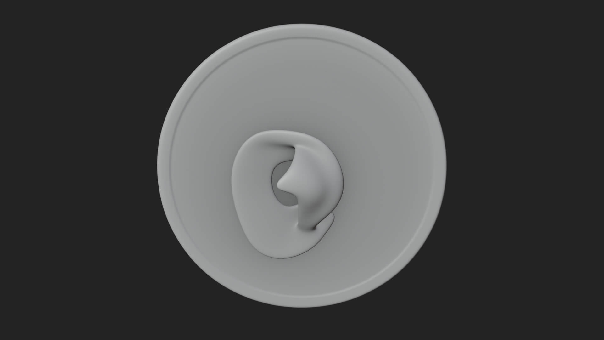 Smiling Sun Face Disc Plaque Design 12 3D Print Model 3D Model