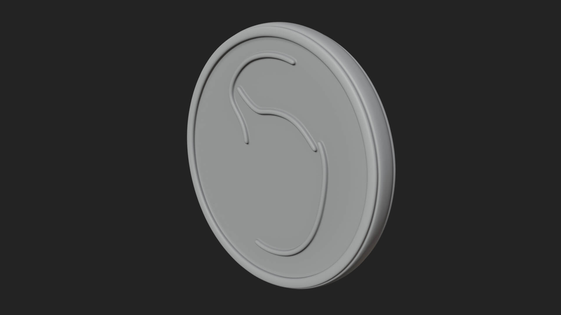 Smiling Sun Face Disc Plaque Design 2 3D Print Model 3D Model