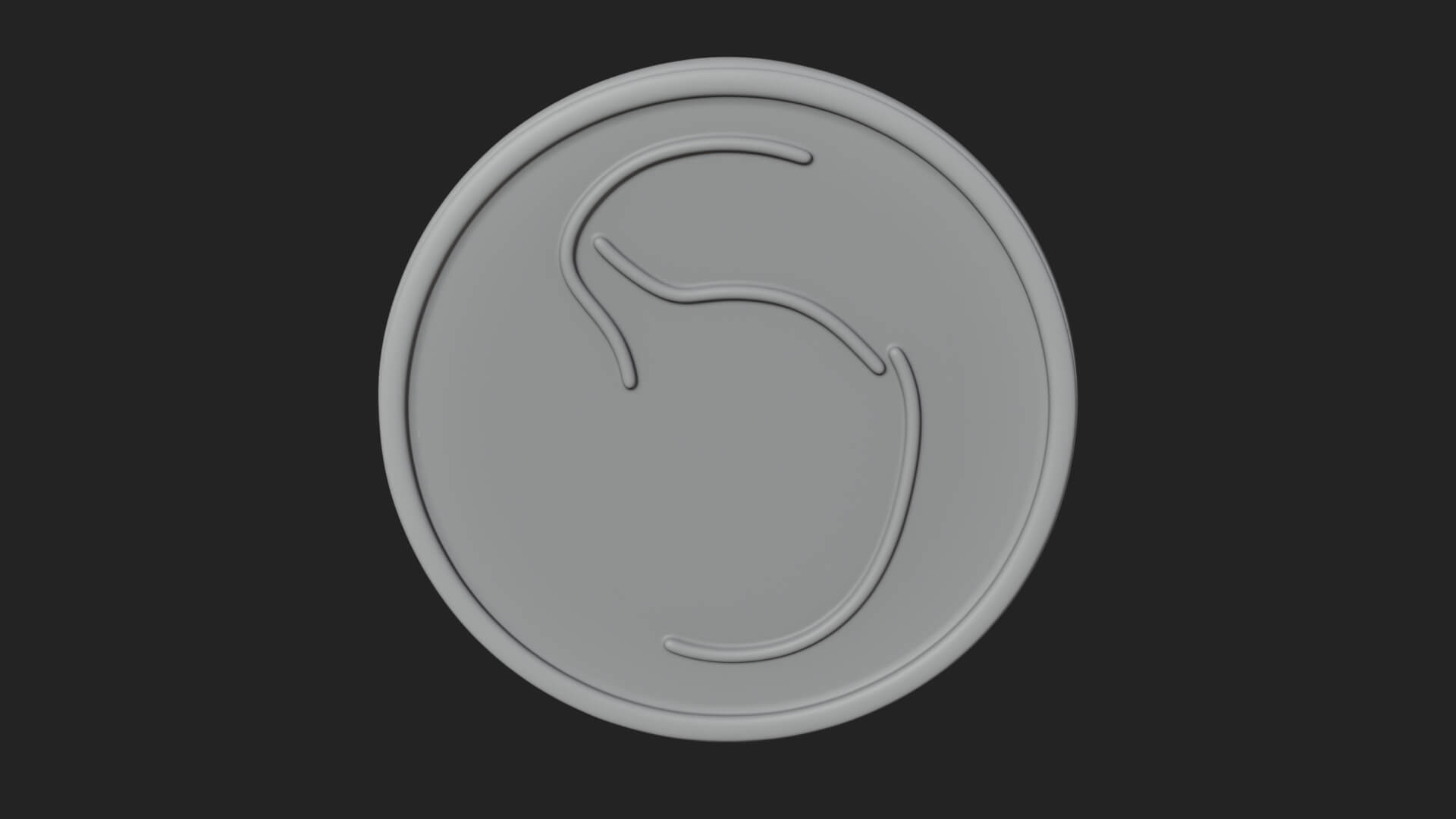 Smiling Sun Face Disc Plaque Design 2 3D Print Model 3D Model