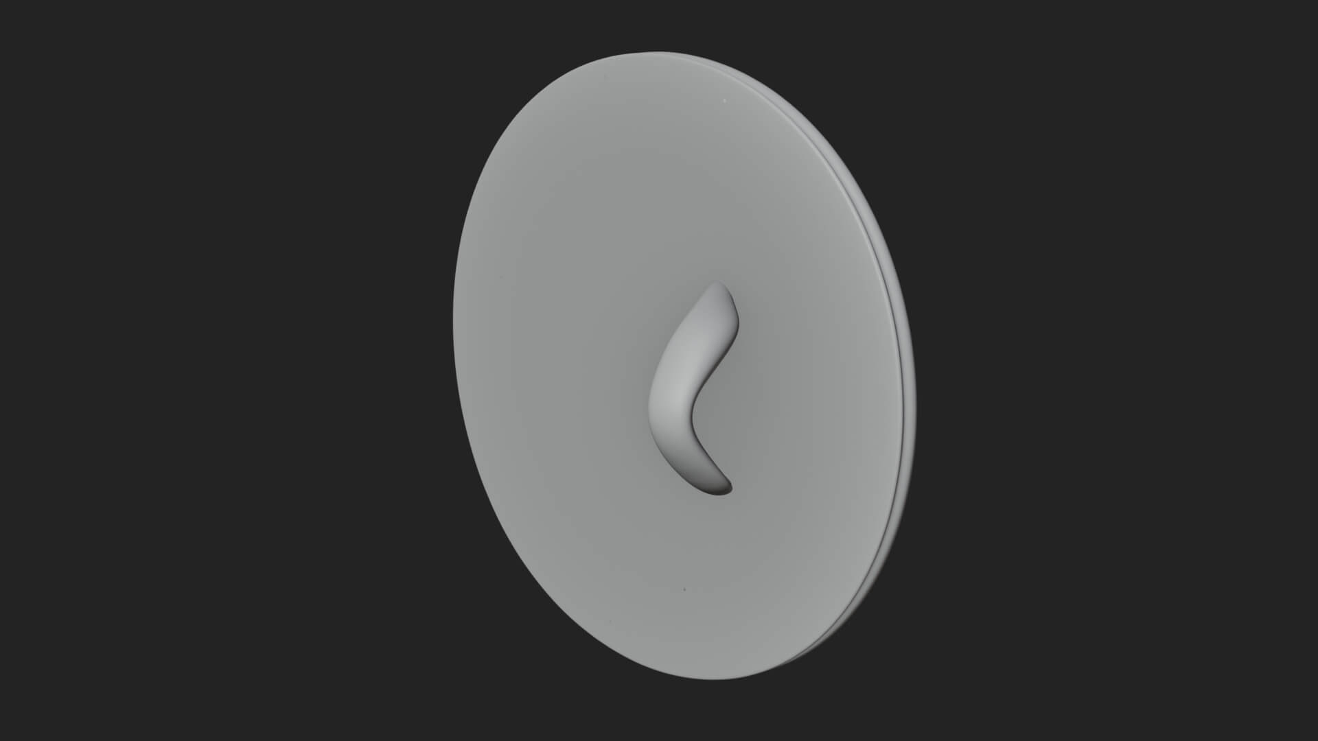 Smiling Sun Face Disc Plaque Design 3 3D Print Model 3D Model