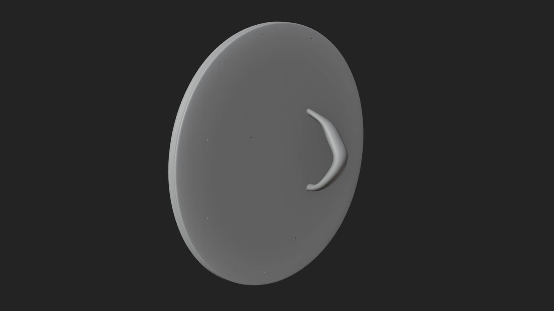 Smiling Sun Face Disc Plaque Design 3 3D Print Model 3D Model