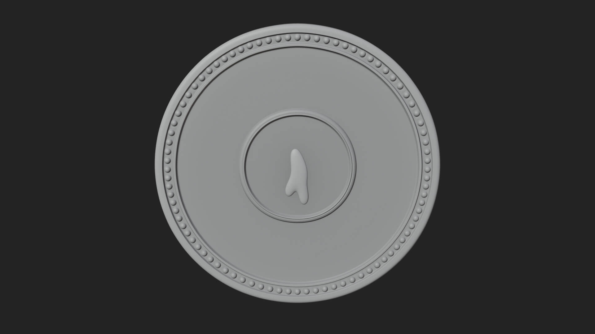 Smiling Sun Face Disc Plaque Design 8 3D Print Model 3D Model