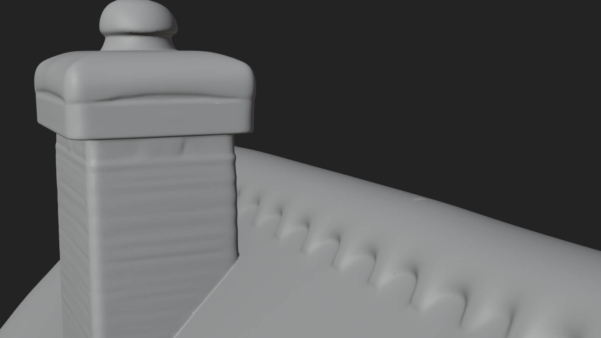 Snow Covered Log Cabin House Design 2 3D Print Model 3D Model