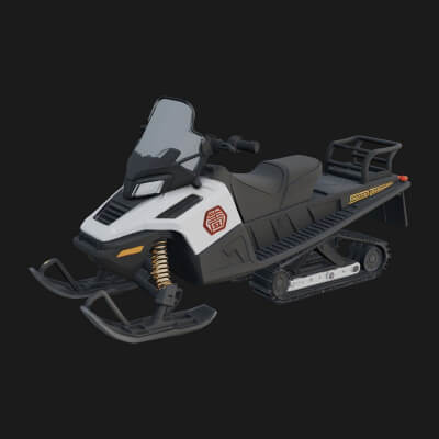 Snowmobile Model Design 2 3D Print Model