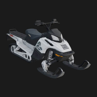Snowmobile Model Design 3 3D Print Model
