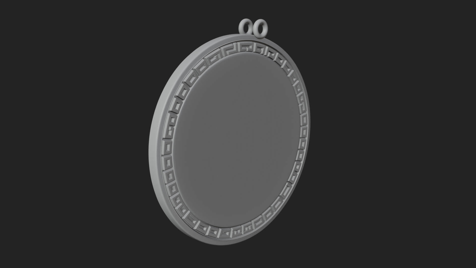Spartan Helm Oval Plaque Design 1 3D Print Model 3D Model