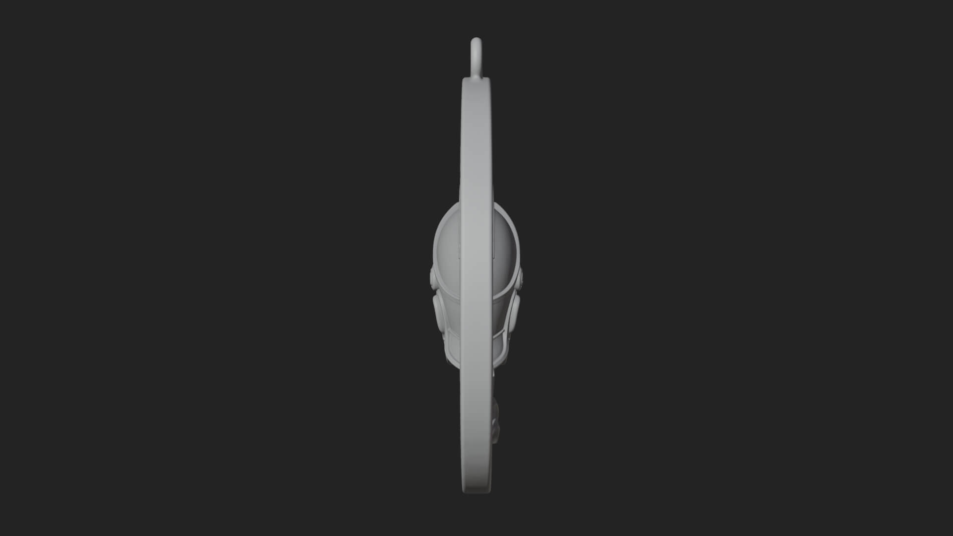 Spartan Helm Oval Plaque Design 2 3D Print Model 3D Model