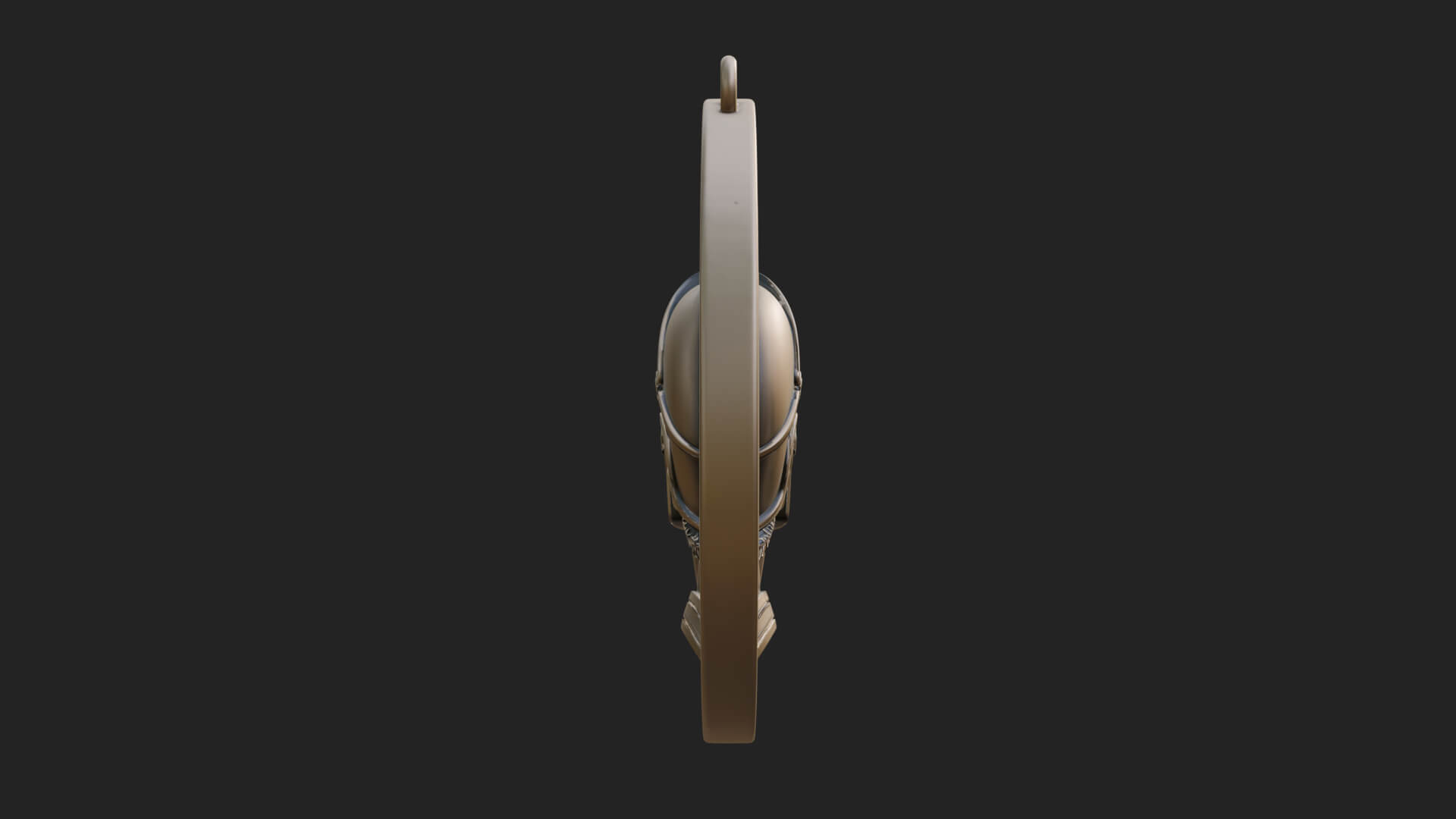 Spartan Helm Oval Plaque Design 3 3D Print Model 3D Model