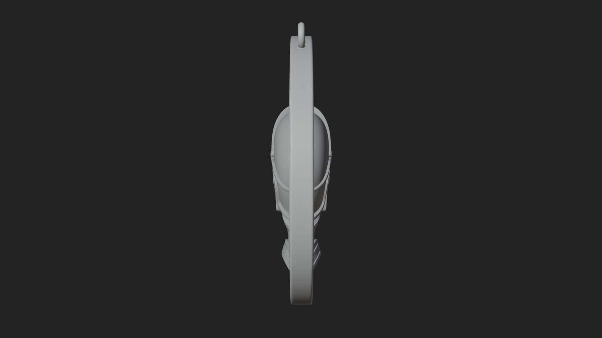 Spartan Helm Oval Plaque Design 3 3D Print Model 3D Model