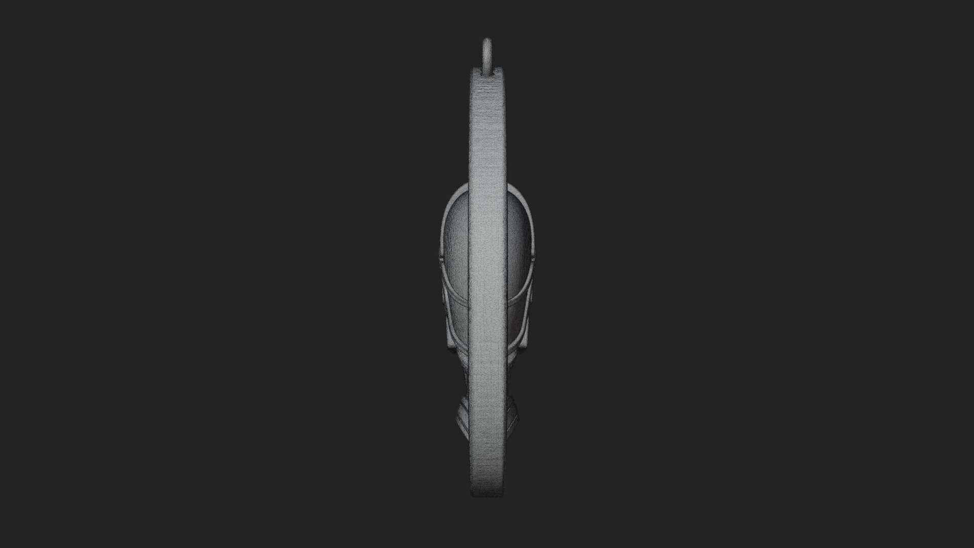 Spartan Helm Oval Plaque Design 3 3D Print Model 3D Model