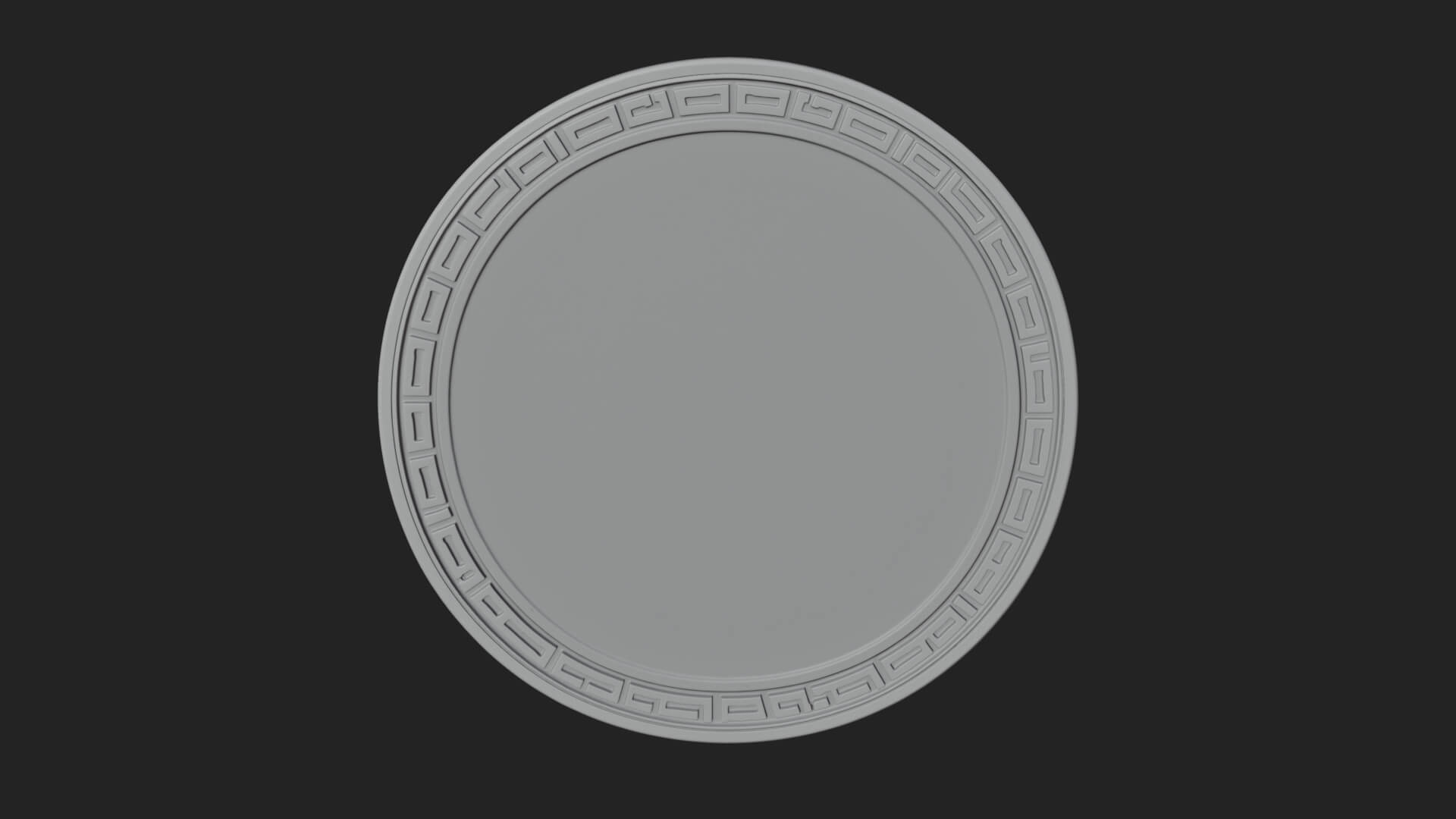 Spartan Helm Oval Plaque Design 4 3D Print Model 3D Model