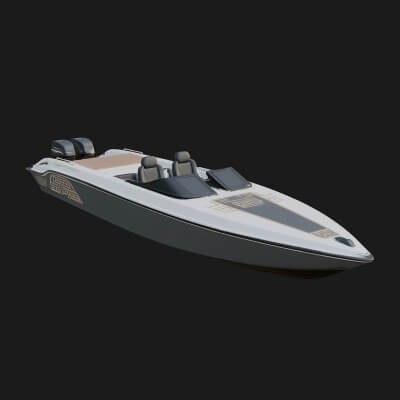 Speedboat Model Design 5 3D Print Model