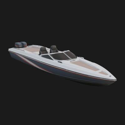 Speedboat Model Design 7 3D Print Model
