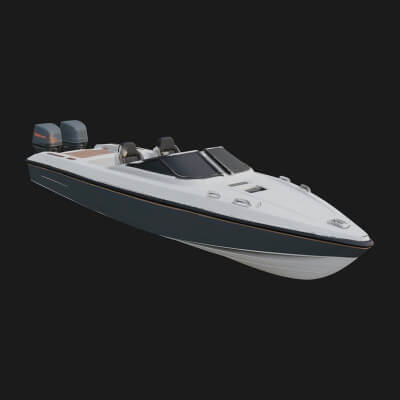 Speedboat Model Design 8 3D Print Model