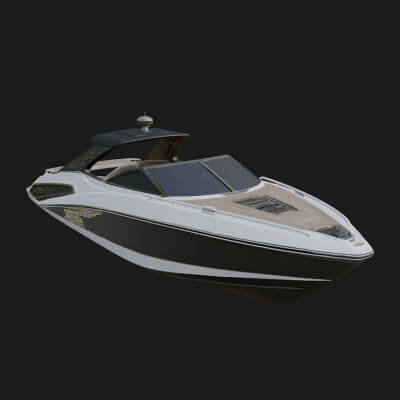 Speedboat Model Design 9 3D Print Model