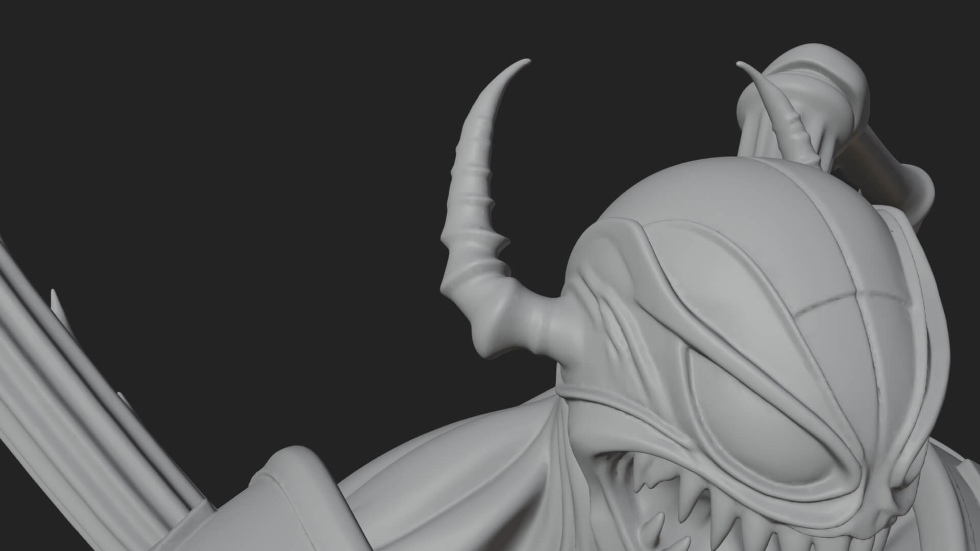 Spider-Legged Demon Statue Design 1 3D Print Model 3D Model