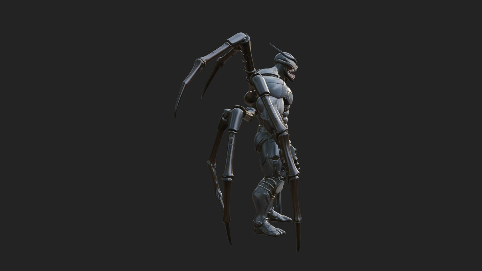 Spider-Legged Demon Statue Design 10 3D Print Model 3D Model