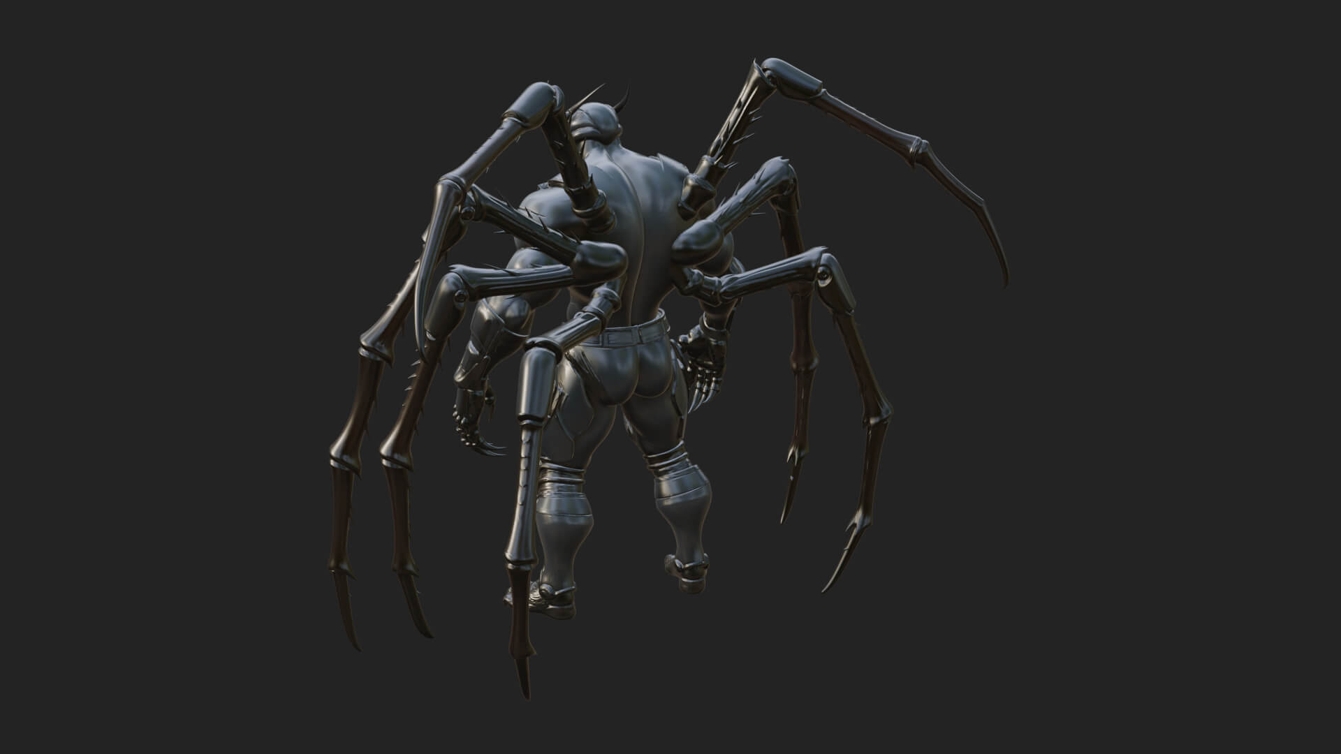 Spider-Legged Demon Statue Design 10 3D Print Model 3D Model