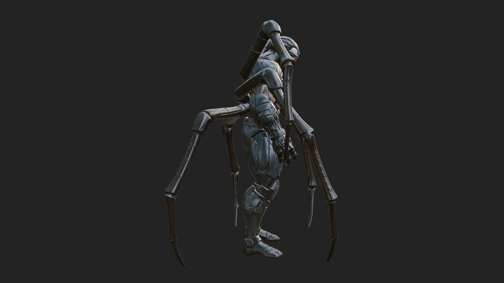 Spider-Legged Demon Statue Design 11 3D Print Model 3D Model