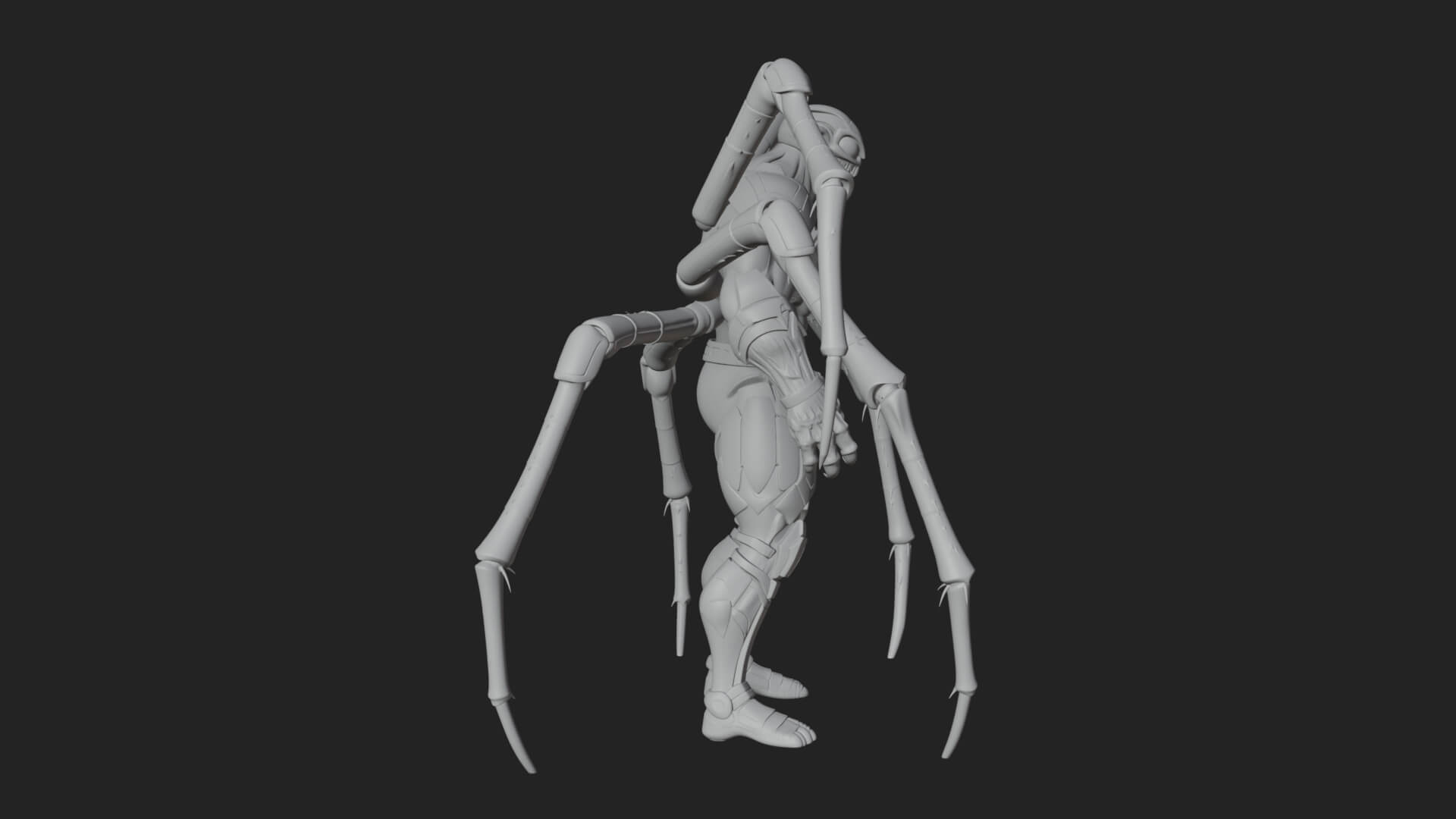 Spider-Legged Demon Statue Design 11 3D Print Model 3D Model
